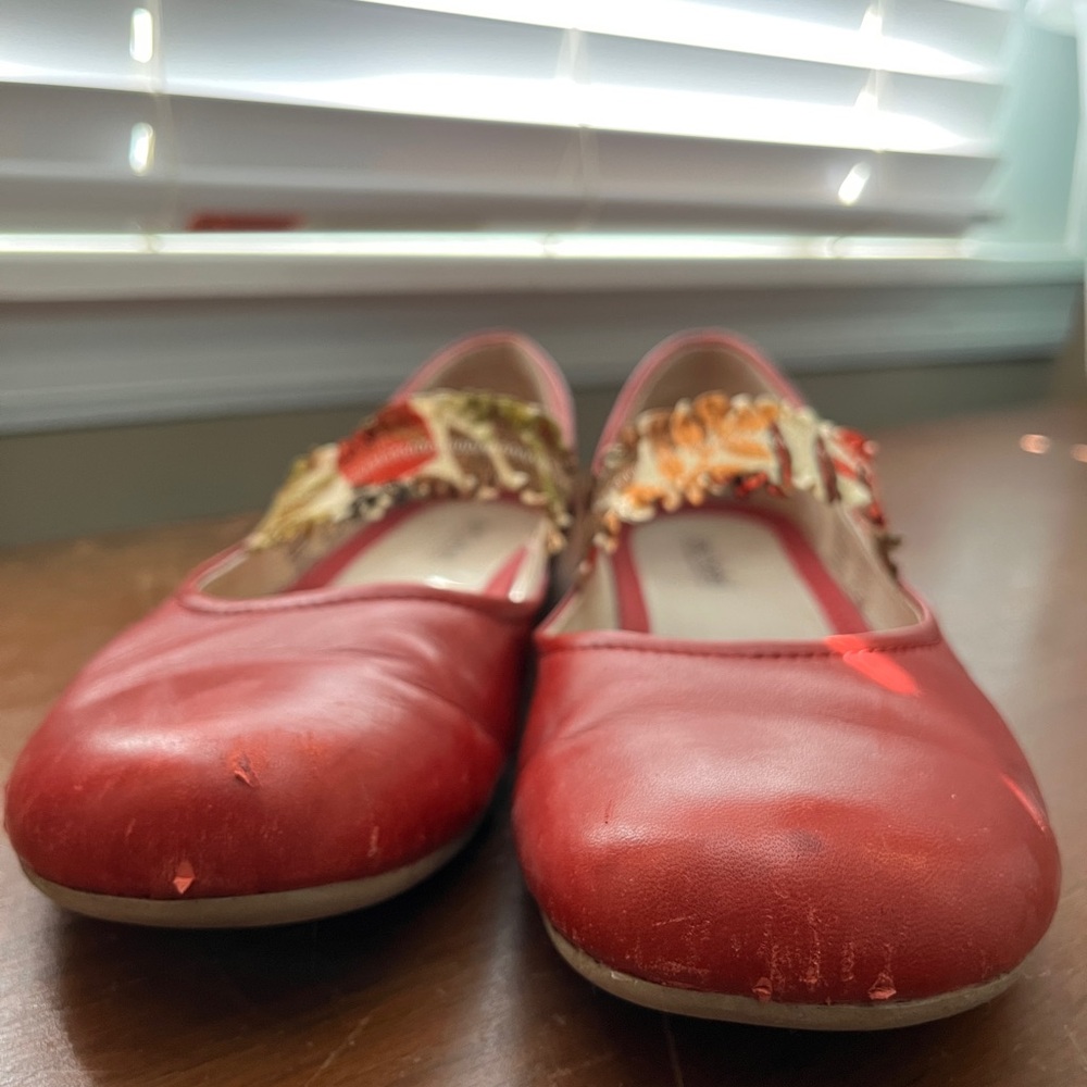 Red leather Mary Janes by Josef Seibel - Picture 3 of 9